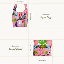 Load image into Gallery viewer, Vases Recycled Fabric Reusable Shopping Bag