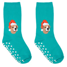 Load image into Gallery viewer, 3D Packaged Crew Socks - Santa Puppy