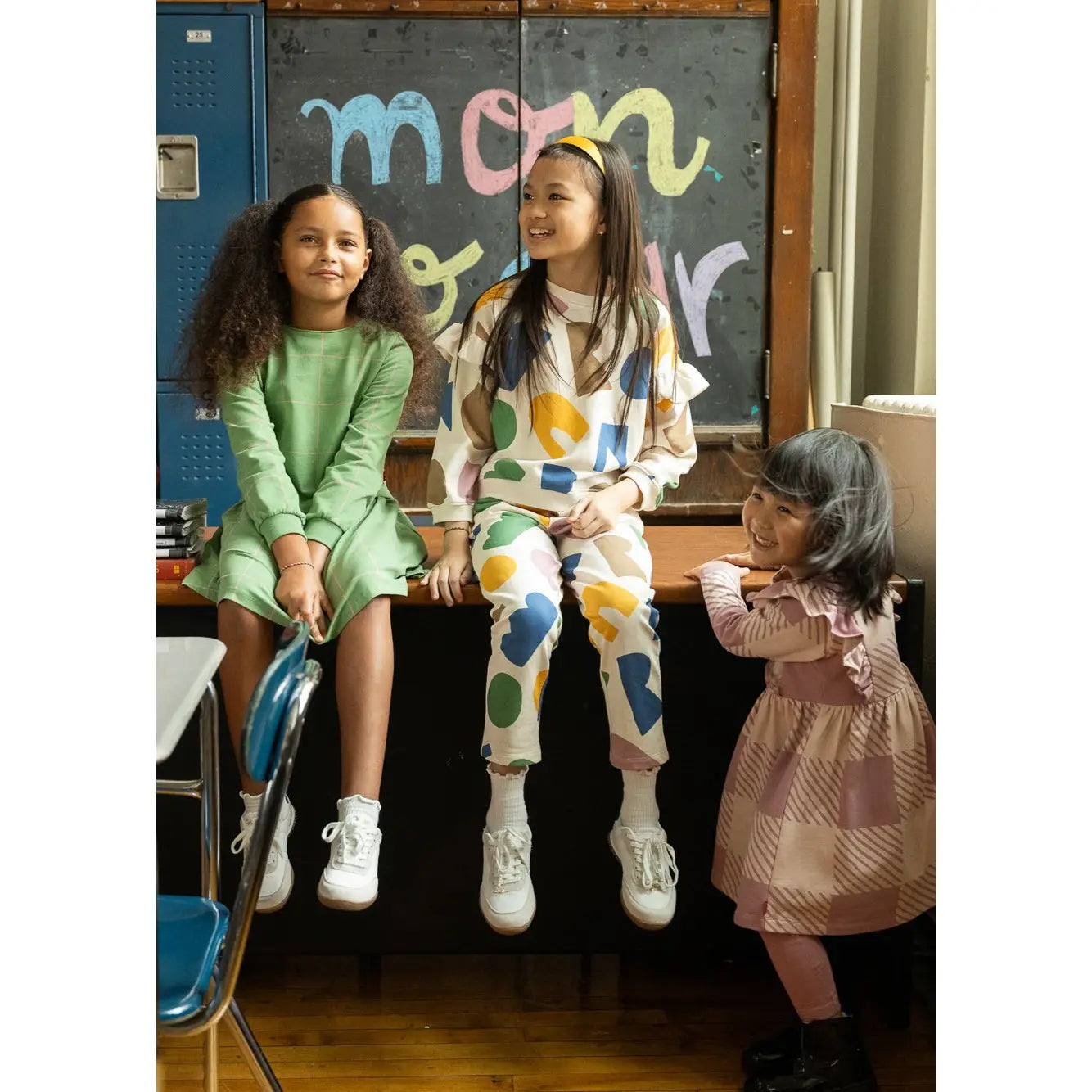 Recycled Cotton Mon Coeur Ruffled Sweatshirt