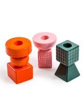 Load image into Gallery viewer, Set of 3 Ceramic Candle Holders