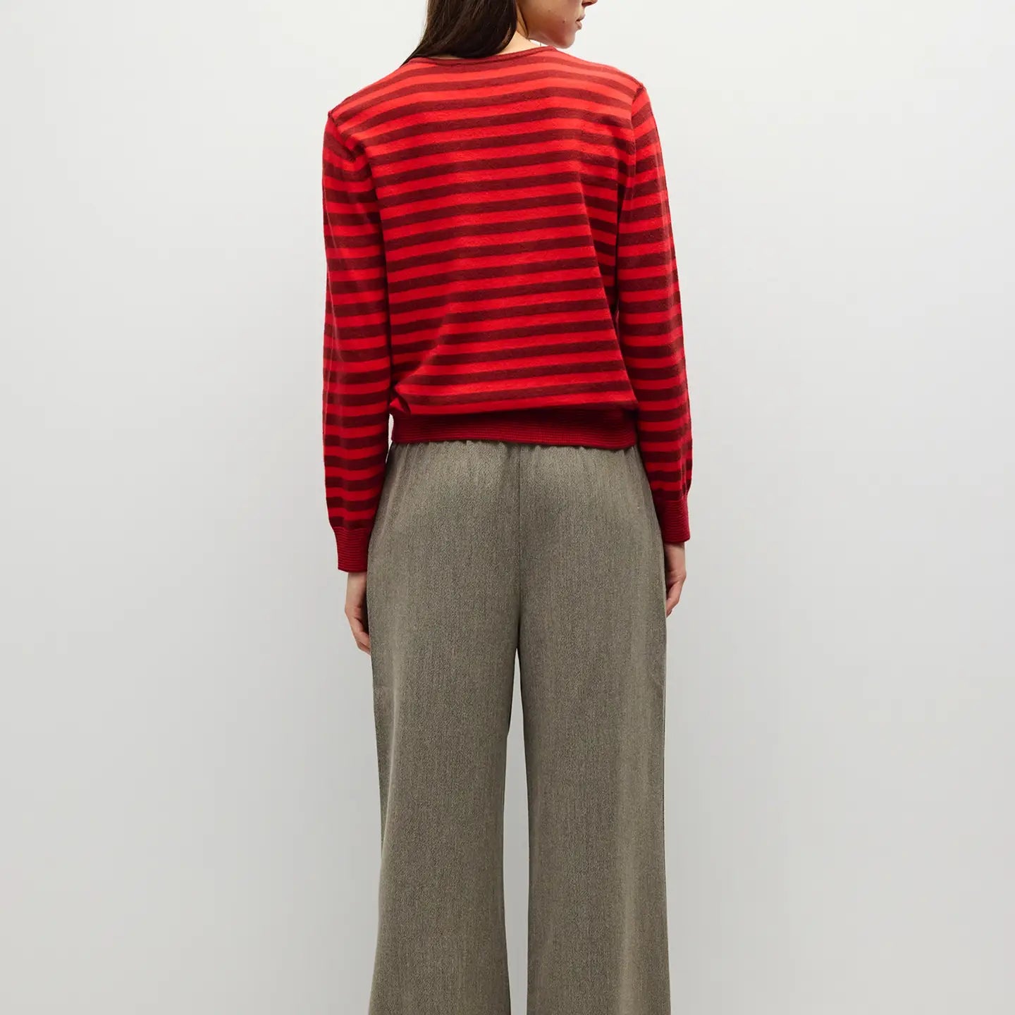 The Virginia Henley Sweater - Burgundy/Poppy