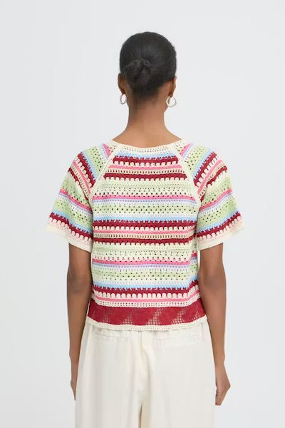 Striped Crochet Top