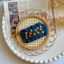 Load image into Gallery viewer, Handmade Flower Crochet Hair Clip - Blue