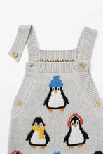 Load image into Gallery viewer, Knit Overalls Penguins