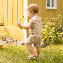 Load image into Gallery viewer, Monkey Print Sleeveless Romper