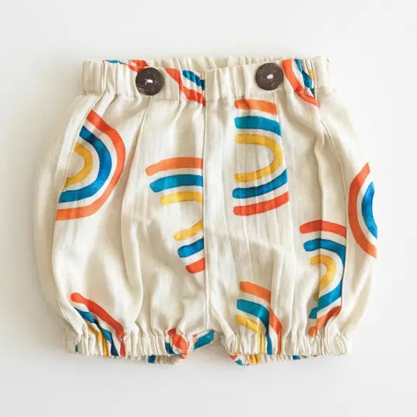 100% Cotton Baby Bloomers - Rainbows