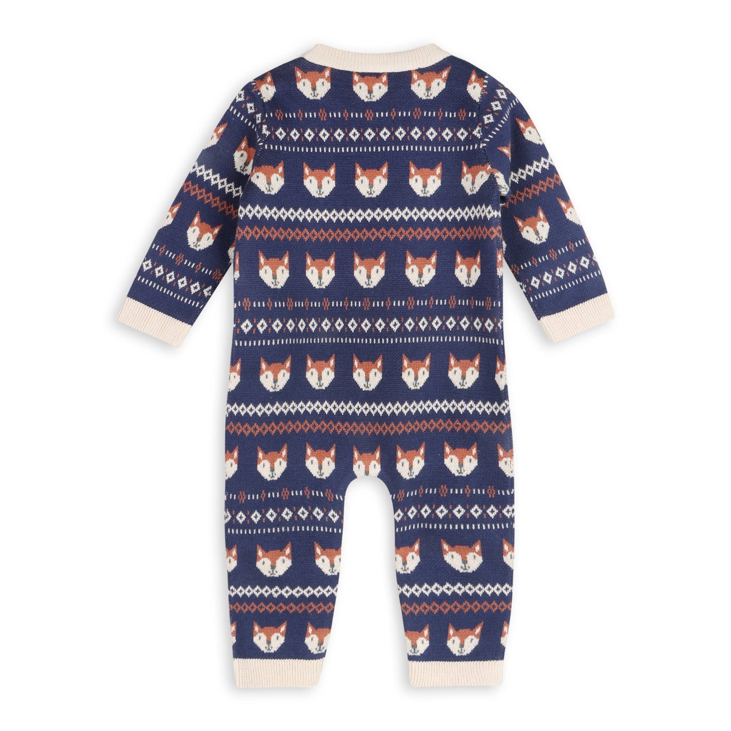 Fox Baby Knit Jumpsuit (Organic Cotton)