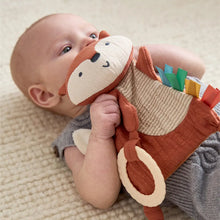 Load image into Gallery viewer, Fox Bitzy Crinkle™ Sensory Toy with Teether