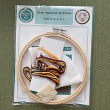 Load image into Gallery viewer, Cozy Sweater Kitties Craft Diy Embroidery Kit