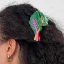 Load image into Gallery viewer, Midi Rainbow Chard Hair Claw Clip