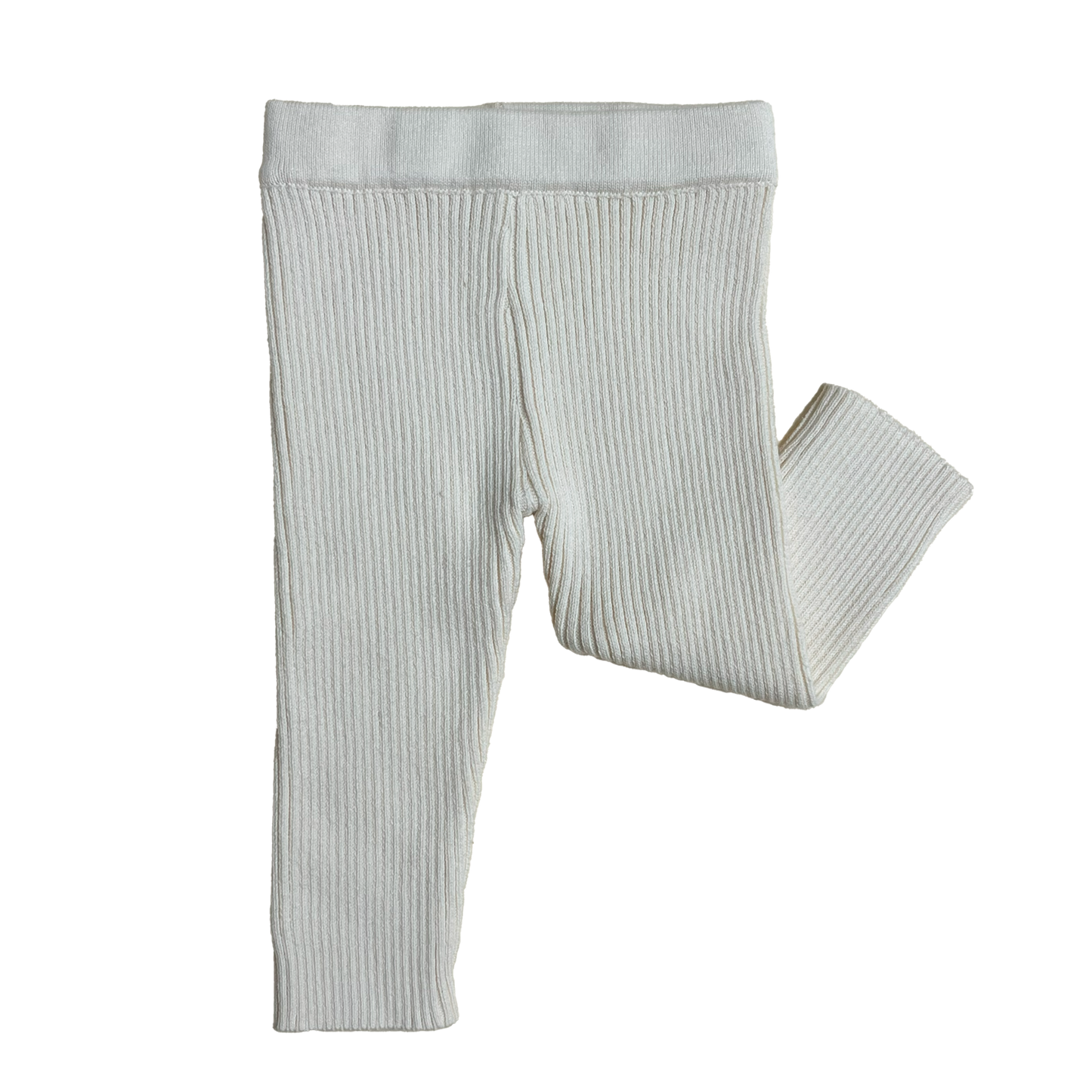 Baby Rib Leggings - Cream