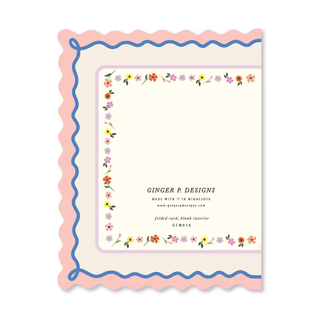 Mother's Day Scallop Greeting Card