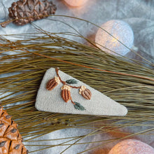 Load image into Gallery viewer, Embroidered Holiday Hair Barrettes - Several Styles