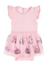Load image into Gallery viewer, Easter Bunny Short Sleeve Tutu Bodysuit - Baby Bodysuit
