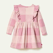 Load image into Gallery viewer, Recycled Cotton Buffalo Check Ruffledress