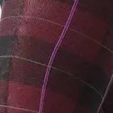 Load image into Gallery viewer, Memoi Glasgow Plaid Sweater Tights - Burgundy Heather