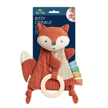 Load image into Gallery viewer, Fox Bitzy Crinkle™ Sensory Toy with Teether