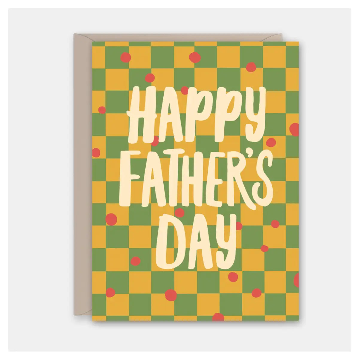 Olive Checkerboard - FatherʻS Day Card