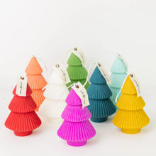 Load image into Gallery viewer, Ribbed Xmas Tree Candle - Several Colors