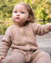 Load image into Gallery viewer, Long Sleeve Fuzzy Jumpsuit - Pecan