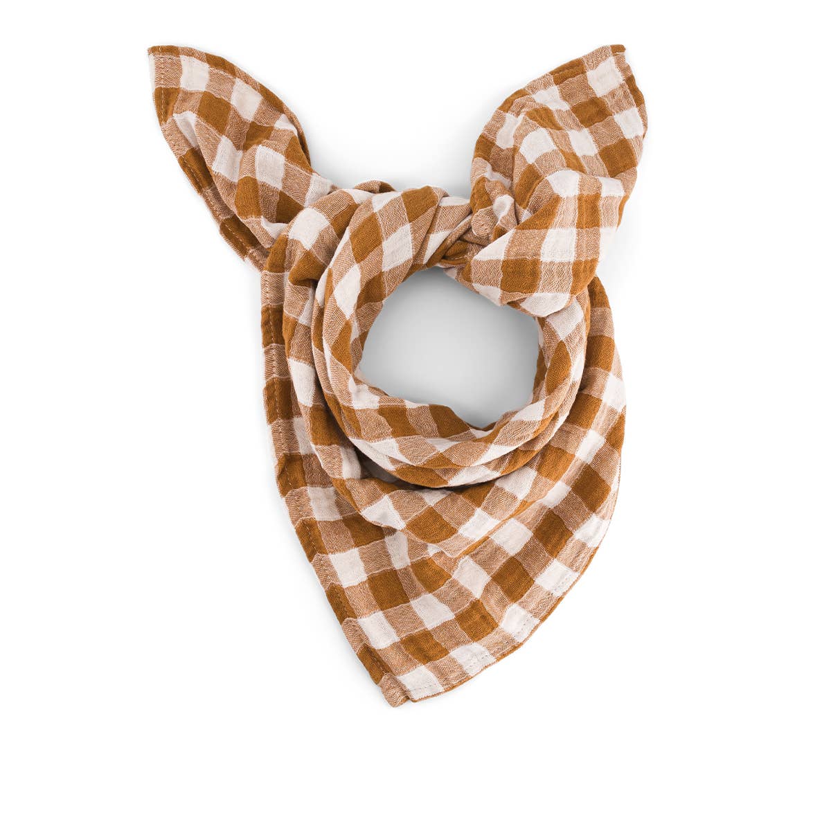 Bianca Scarf - Gingham Caramel