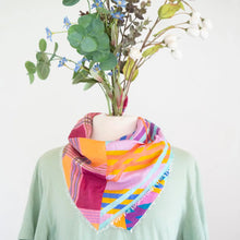 Load image into Gallery viewer, Autumn On the Plains - Stripes - Pure Silk Bandana Scarf