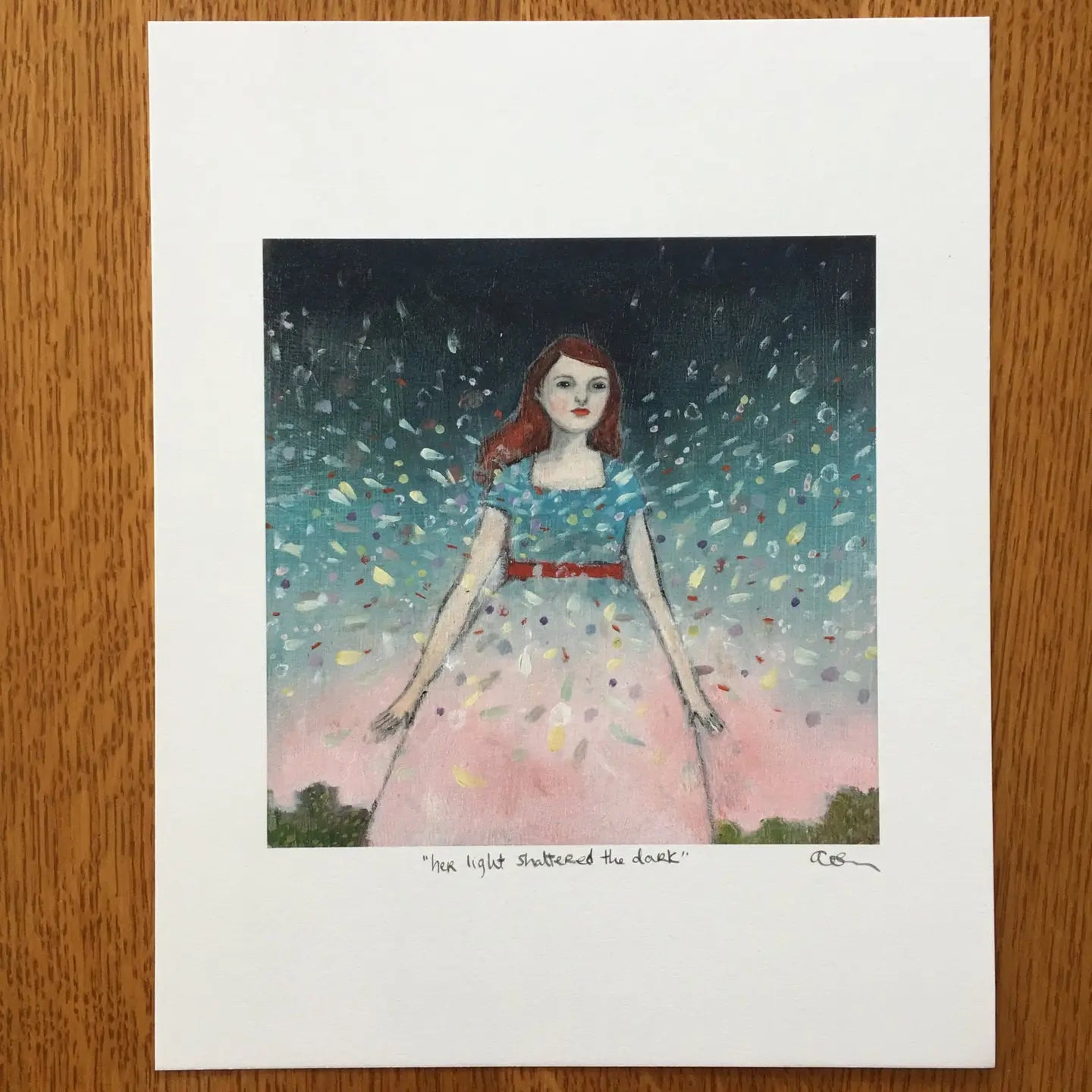 Her Light Shattered the Dark - Print