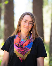 Load image into Gallery viewer, Autumn on the Plains Patchwork - Pure Silk Bandana Scarf