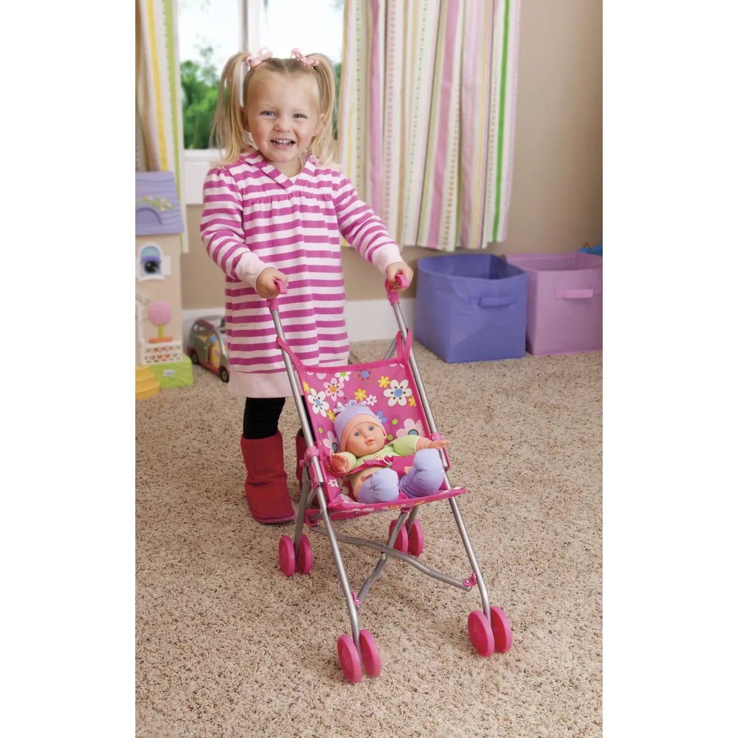 Doll Stroller - Floral