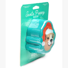 Load image into Gallery viewer, 3D Packaged Crew Socks - Santa Puppy