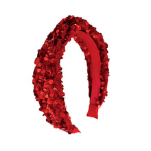 Load image into Gallery viewer, Sequin Velvet Headband - Red