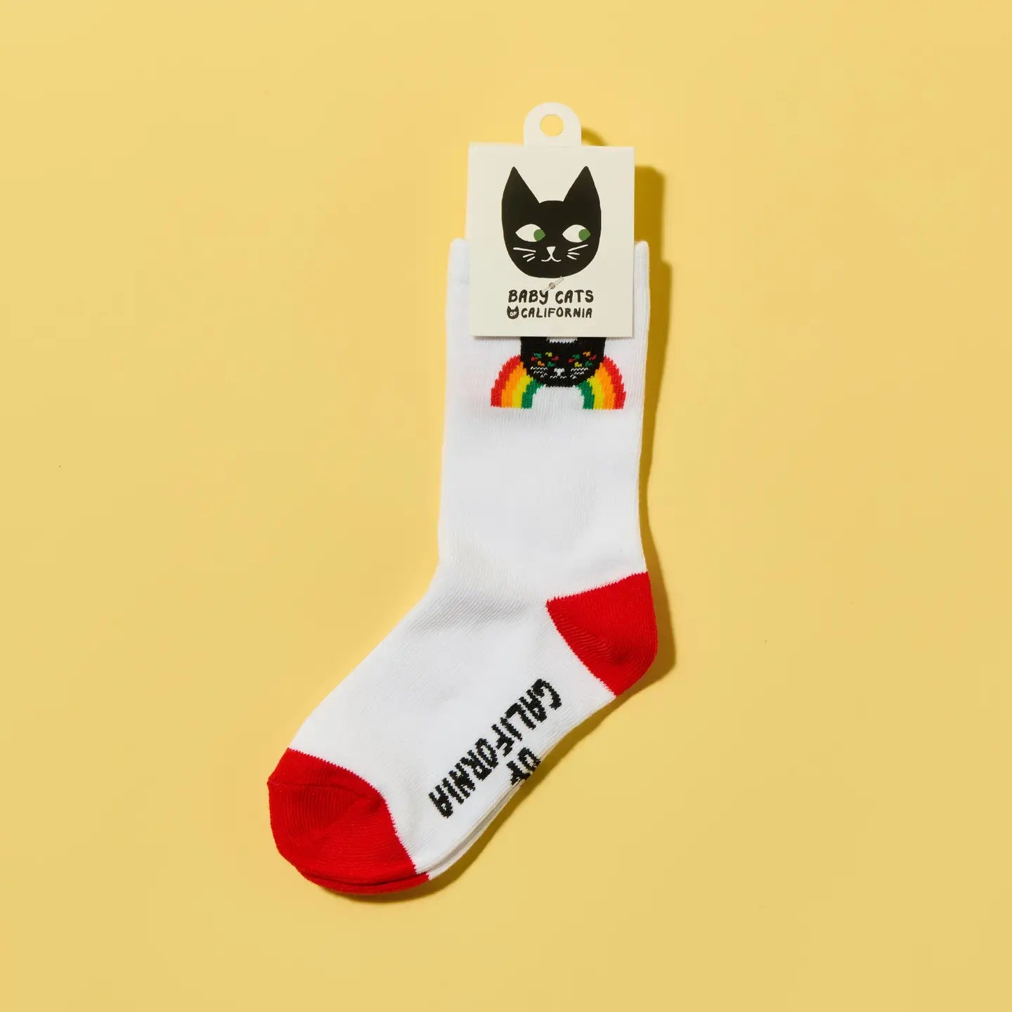 Kids Rainbow Cat Socks - Rainbow