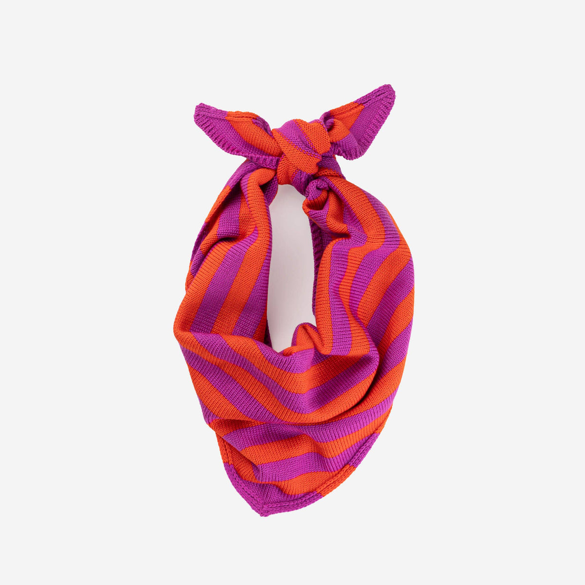 Simple Stripe Triangle Scarf - Two Colors