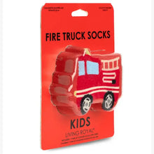 Load image into Gallery viewer, 3D Packaged Crew Socks - Fire Truck - Red