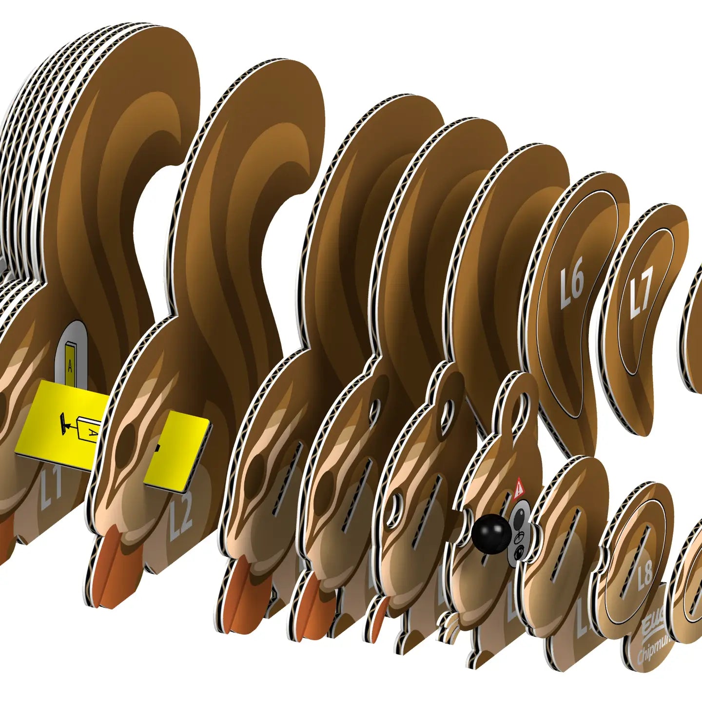 Eugy Chipmunk 3D Puzzle