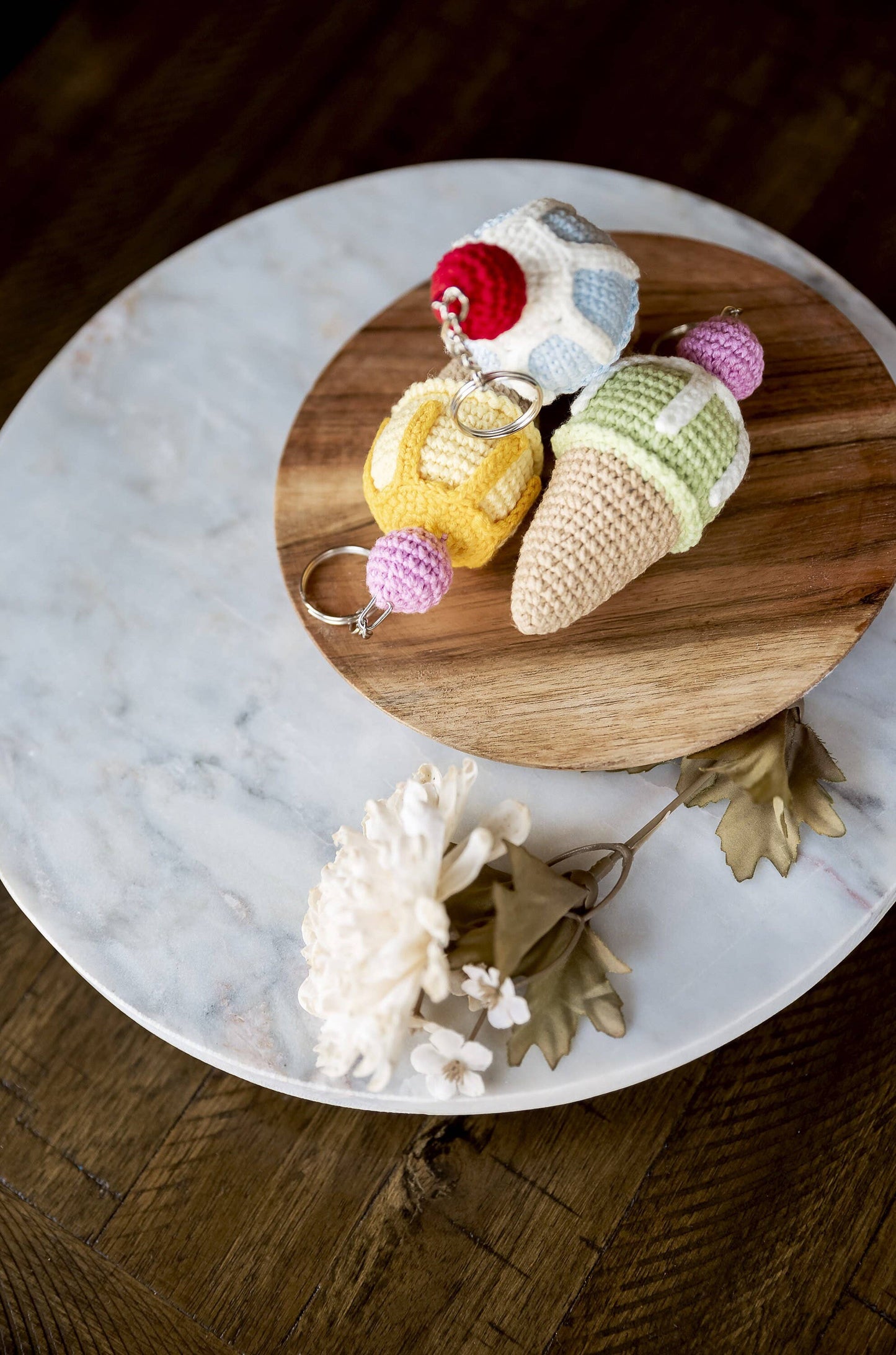 Ice Cream Keychain and Zipper Pull