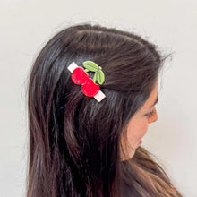 Load image into Gallery viewer, Cherries Alligator Hair Clip Set