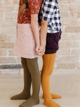 Load image into Gallery viewer, Cable Knit Tights - Mustard