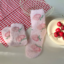 Load image into Gallery viewer, Cozy Fruit Fuzzy Socks - Several Designs