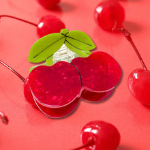 Load image into Gallery viewer, Large Maraschino Cherries Hair Claw Clip
