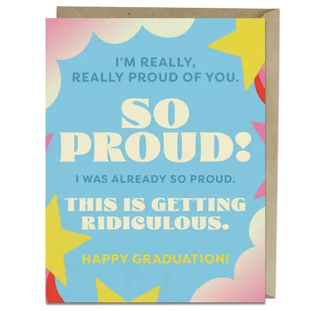 Proud of You Graduation Card