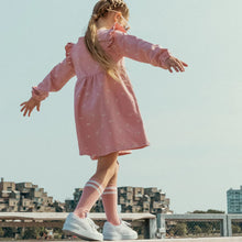 Load image into Gallery viewer, Sneaker Print on Rose Terry Dress