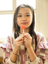 Load image into Gallery viewer, Recycled Cotton Pink Block Ruffled Sweatshirt
