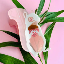 Load image into Gallery viewer, Albino Squirrel - Hair Claw