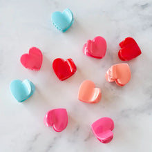 Load image into Gallery viewer, Glossy Candy Hearts Hair Clip Set - Several Colors