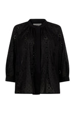 Load image into Gallery viewer, Bianca Lurex Broderie Black Blouse