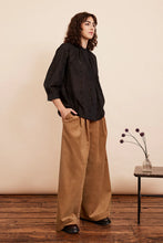 Load image into Gallery viewer, Bianca Lurex Broderie Black Blouse