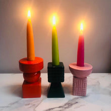 Load image into Gallery viewer, Set of 3 Ceramic Candle Holders
