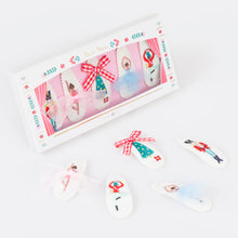 Load image into Gallery viewer, Embroidered Nutcracker hair clips (x5)