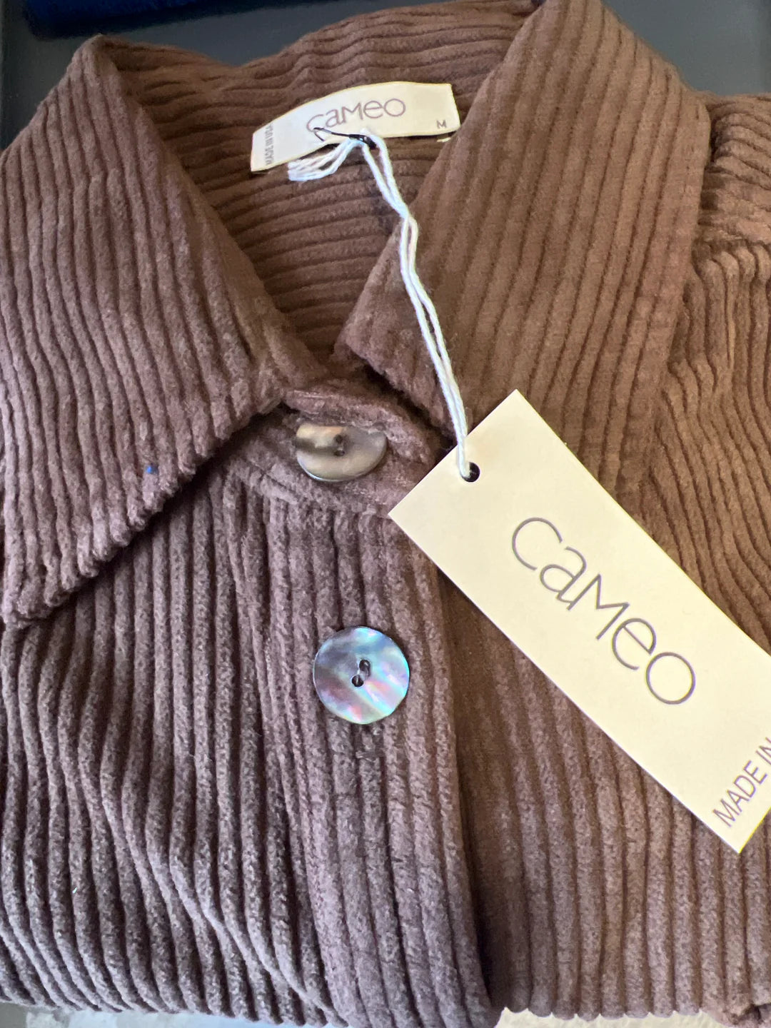 Corduroy Shacket - Teddybear